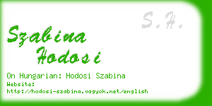 szabina hodosi business card